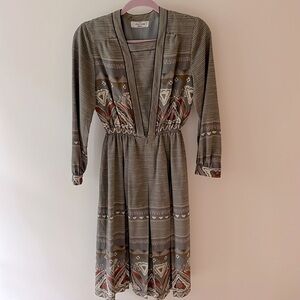 EUC Vintage grey dress. Tokyo Dariya Size Small​​​​​